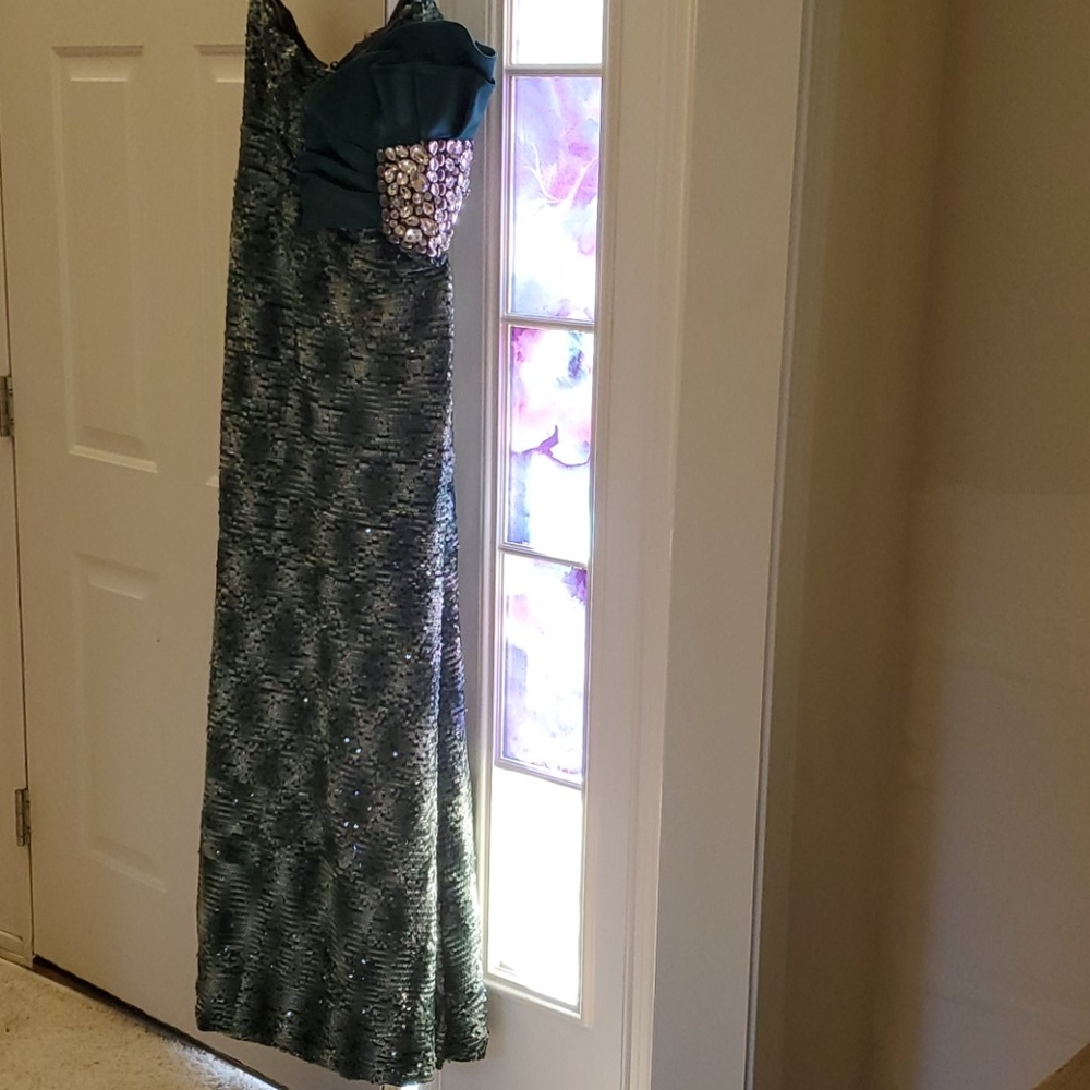 Couture Sequence Mermaid one strap Evening Dress